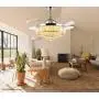 7PM Chrome Crystal Ceiling Fan with Light Modern Retractable Blades Chandelier Fan Remote Control Reverse Fandelier Lighting Fixture for Living Room Bedroom 42 Inch 7PM Chrome Crystal Ceiling Fan with Light Modern Retractable Blades Chandelier Fan Remote Control Reverse Fandelier Lighting Fixture for Living Room Bedroom 42 Inch