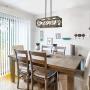 Island Light Fixtures, Rectangular Wood Farmhouse Chandelier for Dining Rooms, 3-Lights Kitchen Island Lighting