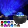 Laser Star Projector,LED Night Light Projector with Nebula Cloud,3 in 1 Sky Ocean Wave Projection with Bluetooth Speaker Voice Control for Christmas Party Home Theatre Baby Kids Bedroom