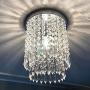 TICOZE Chandelier Ceiling Light Fixture Mini Flush Mount Modern Lighting Beads Shade for Dining Room, Bedroom, Closet, Entryway, Foyer, Hallway, H11.02x W8.66, E12 Bulb Included