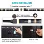 KINGLUX led Strip Lights,RGB Strips for HDTV 7 ft RGB USB Powered LED Light Strip with RF Remote,TV Backlight Kit for Flat Screen TV,5V RGB Strips