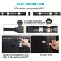 KINGLUX led Strip Lights,RGB Strips for HDTV 7 ft RGB USB Powered LED Light Strip with RF Remote,TV Backlight Kit for Flat Screen TV,5V RGB Strips