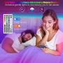 Led Strip Lights 100 Feet, Dimmable Color Changing by 44Key Remote Controller Ultra Long Strip Lights, Sync to Music Led Lights for Bedroom,Room and Home Decoration