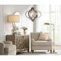 Ornament Aged Silver Gold Bronze Chandelier 23 1/4'' Wide Modern Open Look 6-Light Fixture for Dining Room House Foyer Kitchen Island Entryway Bedroom Living Room - Possini Euro Design