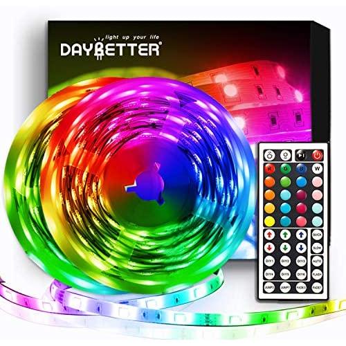 Daybetter Led Strip Lights 32.8ft Kit with Remote and Power Supply Color Changing