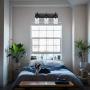Lucidce 3-Light Farmhouse Vanity Lights Black Bathroom Lighting Fixtures with Clear Glass Shade Retro Rustic Wall Lights for Bedroom Living Room