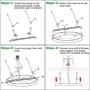 LED Flush Mount Ceiling Light Dimmable Disk Light 2PK 8inch 18W 5000K CRI90 Round Panel Light LED Recessed Light for Bedroom Kitchen Hallway Bathroom Office