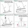 LED Flush Mount Ceiling Light Dimmable Disk Light 2PK 8inch 18W 5000K CRI90 Round Panel Light LED Recessed Light for Bedroom Kitchen Hallway Bathroom Office