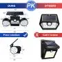 CINOTON Solar Lights Outdoor Motion Sensor 30 LED Solar Flood Light Dual Head Spotlights IP65 Waterproof 360°Rotatable Solar Landscape Light for Yard Garage Patio Porch - 2 Packs CINOTON Solar Lights Outdoor Motion Sensor 30 LED Solar Flood Light Dual Head Spotlights IP65 Waterproof 360°Rotatable Solar Landscape Light for Yard Garage Patio Porch - 2 Packs