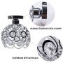 Hallway Ceiling Light Mini Crystal Chandelier Semi Flush Mount Ceiling Light Close to Ceiling Lighting Bedroom Kitchen Living Room Modern Pendant Lighting Fixture,E26 Base,Chrome