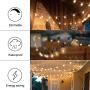 Banord 50FT G40 Globe String Lights, 2700K Waterproof Outdoor Lights with 26 Dimmable Plastic Bulbs, Shatterproof Patio Lights String, Porch Lights, Cafe Lights, Backyard Lights, E12 Screw Base