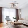 Dailyart Rotatable Ceiling Light, Rustic Ceiling Light with Adjustable Framework, Retro Vintage Industrial Flush Mount Ceiling Light for Living Room, Bedroom, Kitchen, Dining Room, Porch,11.2''x16''