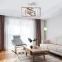 Dailyart Rotatable Ceiling Light, Rustic Ceiling Light with Adjustable Framework, Retro Vintage Industrial Flush Mount Ceiling Light for Living Room, Bedroom, Kitchen, Dining Room, Porch,11.2''x16''