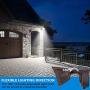 LEONLITE LED Outdoor Flood Light, Dusk-to-Dawn (Photocell Included), 3400lm, Waterproof Security Floodlight, ETL-Listed Exterior Lighting for Yard, 5000K Daylight