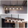 HMVPL Farmhouse Swag Chandeliers, 5-Lights Industrial Pendant Lighting Fixtures, Hanging Ceiling Island Light for Kitchen Dining Room Bedroom Hallway Front Door