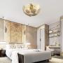 Garwarm Modern Flush Mount Chandelier, Stainless Steel Ceiling Light for Living Room Bedroom Dining Room, 6 Lights Ceiling Light Fixtures Gold Garwarm Modern Flush Mount Chandelier, Stainless Steel Ceiling Light for Living Room Bedroom Dining Room, 6 Lights Ceiling Light Fixtures Gold
