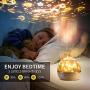 Star Projector, Baby Kids Bunny Nursery Toddler Cute Night Light Girls, Sleep Timer Music Bluetooth Battery Lullaby Lamp Bedroom Ceiling Birthday Planet Universe Dinosaur Toys - Remote