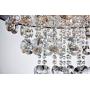 Saint Mossi Chrome Modern K9 Crystal Chandelier Lighting LED Ceiling Light Fixture Pendant Lamp for Dining Room Bathroom Bedroom Livingroom 7G9 Bulbs Required H19'' W22''