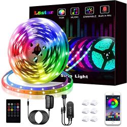 L8star 16.4ft/5m 5050 RGB Strip for Bedroom Decoration