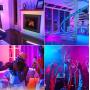 Clevsto Music Led Strip Lights 50FT for Bedroom Bluetooth Led Lights for Room