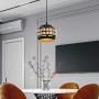 LBTSMUK Plug in Black Pendant Light with 16 FT Plug-in Cord & On/ Off Dimmer Switch, Modern Mini Hanging Pendant Light, Hanging Light Fixture for Kitchen Island Living Room Bedroom Restaurant