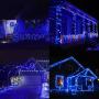LJLNION 300 LED Christmas String Lights, 98.5FT Xmas Light 8 Lighting Modes, Plug in Waterproof Mini Lights for Outdoor Indoor Holiday Christmas Tree Wedding Party Bedroom Decorations (Blue)