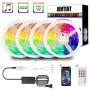 LED Strip Lights, 65.6FT Strips Light 5050 RGB Music Sync String Lights Bedroom strip light Color Changing Rope Lights APP Control +44 Keys Remote for Bedroom Sitting Room Kitchen Home Party 4Roll 20M