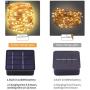Solar String Lights,2-Pack Each 240 Solar Led String Lights,78 Ft Ultra Long Solar Christmas Lights Waterproof Copper Wire 8 Modes Flexible Fairy Lights for Garden Decorations Outdoor (Warm White)