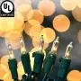 UL Certified 66 Feet 200 Count Clear Christmas String Lights, Pack of 2 Sets 33 Ft 100 Count Commercial Grade Lights Set, Connectable Decor Lights for Patio Garden Wedding Holiday (Clear - Green Wire) UL Certified 66 Feet 200 Count Clear Christmas String Lights, Pack of 2 Sets 33 Ft 100 Count Commercial Grade Lights Set, Connectable Decor Lights for Patio Garden Wedding Holiday (Clear - Green Wire)