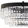 JONATHAN Y JYL9007B Wyatt 20'' 4-Light Crystal LED Chandelier Contemporary,Classic,Traditional Dimmable, Adjustable, for Dining Room, Foyer, Bedroom, Bronze/Clear