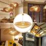 Bamboo Lantern Pendant Lamp, Retro Japanese Style E27 Chandelier Hanging Light Ceiling Lighting Fixture for Living Room Bedroom Restaurant Cafe Teahouse Bar Dining Room Club