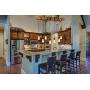 Farmhouse Lighting Wrapped Wood Beam Farmhouse Chandelier Pendant Light Fixture - Rustic Lighting Great for Kitchen Island Lighting, Dining Room, Bar, Industrial, and Billiard or Pool Table