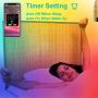 LED Strip Lights for Bedroom Bluetooth APP Control, 39ft RGB LED Light Strip Music Sync, Color Changing Flexible Rope Lights with 24 Key Remote, SMD 5050 LED Tape Light for Kitchen (2x19ft)
