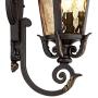 Casa Marseille Outdoor Wall Light Fixture Bronze Scroll 21 1/2'' Hammered Glass for House Porch Patio - John Timberland