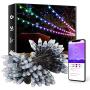 ELlight Outdoor String Lights 39ft 100LED, Dream Color Christmas Lights with APP, Waterproof Color Changing LED String Lights for Wedding Party