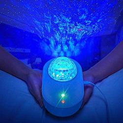 Galaxy Projector Gifts for Women, Led Nebula Bedroom Adult Birthday Lamp Cloud Moon Real Star Wave Ocean Space Globe Sensory Lights, Bluetooth Starlight Sky Lite Toddler Room Kids Night Light Remote