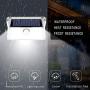 POSHIGE Sloar Lights Outdoor, 73 LEDs Super Bright Security Lights with 4 Lighting Modes, Waterproof Solar Motion Sensor Lighting for Front Door, Yard, Garage, Deck(2 Pack)
