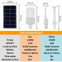 120W Solar Street Flood Light, Outdoor Street Light, Dusk to Dawn Solar Led Outdoor Light with Remote Control, IP65 Waterproof, Ideal for Yard, Garden, Parking lot, Street, 6500K/Cool White