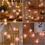 Flower String Lights, Remote Cherry Blossom String Lights ,16.4ft 50 LEDs USB or Battery Operated Fun Room Fairy Lights for All Weather, Wedding, Dorm, Girls Bedroom, Baby Carriage Decoration Flower String Lights, Remote Cherry Blossom String Lights ,16.4ft 50 LEDs USB or Battery Operated Fun Room Fairy Lights for All Weather, Wedding, Dorm, Girls Bedroom, Baby Carriage Decoration