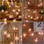 Flower String Lights, Remote Cherry Blossom String Lights ,16.4ft 50 LEDs USB or Battery Operated Fun Room Fairy Lights for All Weather, Wedding, Dorm, Girls Bedroom, Baby Carriage Decoration