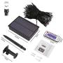 HVIKOV 200 LED Solar Powered Starry String Lights Outdoor Garden Solar Starry Star Fairy Garland Light for Garden Decoration