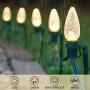 BHCLIGHT C9 Christmas String Lights, 50 LED Extendable Outdoor Fairy Lights Plug in, UL Safe, Green Wire String Lights for Patio Xmas Tree Wedding Party Decoration(Warm White) BHCLIGHT C9 Christmas String Lights, 50 LED Extendable Outdoor Fairy Lights Plug in, UL Safe, Green Wire String Lights for Patio Xmas Tree Wedding Party Decoration(Warm White)