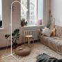 Floor Lamp, Floor Lamp for Living Room Bedrooms, Ebest Torchiere Floor Lamp, LED Reading Floor Lamp with Dimmer (White)