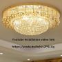 KALRI Luxury Crystal Chandelier LED Ceiling Lamp Flush Mount Modern Pendant Lighting Fixtures for Living Room Bar Shop (Dia 31.5)