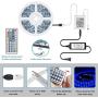 LED Strip Lights, BEACON Color Changing Rope Lights 16.4ft SMD 5050 RGB 300LEDs Light Strips with Flexible Strip Light, IP65, IR Remote Controller and 12V Power Supply for Bedroom, Decoration