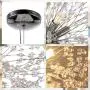 GOODYI Firework Chandeliers, Silver Crystal Sputnik Light Fixture with 8-Light Hanging Light Fixtures Modern Chandelier Ceiling Lights for Living Room Dining Room Restaurant Bedroom