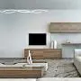 Modern LED Chandeliers, Wave Acrylic Ceiling Hanging Pendant Light Fixtures, Contemporary Curved Arc Chrome Finish Hanging Pendant Lamp for Bedroom Living Room Dining Room Kitchen Island
