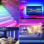 wsiiroon LED Strip Lights, 16.4ft Color Changing LED Light Strip SMD 5050 Waterproof Flexible Rope Lights with 44 Key Remote Control for Home Kitchen TV Christmas