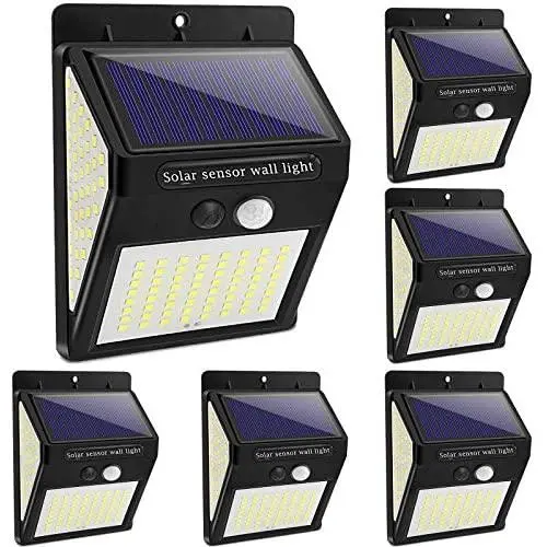 Solar Lights Outdoor - New Upgrade 144 LEDs Motion Sensor Light Outdoor Solar Powered Security Light IP65 Waterproof Led Motion Sensor Outdoor Light Bright Wireless Wall Lights with 3 Modes(6 Pack) Solar Lights Outdoor - New Upgrade 144 LEDs Motion Sensor Light Outdoor Solar Powered Security Light IP65 Waterproof Led Motion Sensor Outdoor Light Bright Wireless Wall Lights with 3 Modes(6 Pack)