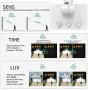 Olafus 50W LED Security Lights Motion Sensor Outdoor, 3 Head Flood Light with Motion Detector, 5000LM, IP65 Waterproof Exterior PIR Floodlights, Outside Motion Lighting for Garage, Yard, 6000K White
